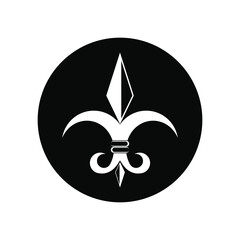 Wall Mural - fleur de lis icon