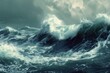 dynamic and textured details of Stormy Waves