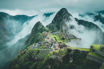 Canvas Print - panorama of the mountains