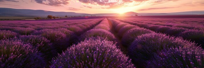 Poster - lavender field in region