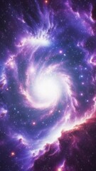 Wall Mural - Cosmic vertical background of a beautiful galaxy.