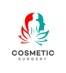 Wall Mural - Cosmetic surgery logo Icon Brand Identity Sign Symbol Template 