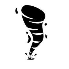 Sticker - Water hurricane tornado vector