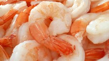 Boiled Shrimp: Prized For Tender Texture, Delicate Flavor. Popular Globally, Especially In Coastal Areas With Abundant Shrimp, Appreciated As Culinary Delicacy. Food Concept. Shrimp Background. 4K.
