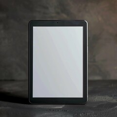 Blank tablet mockup template in isolated background