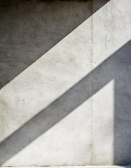 Wall Mural - Abstract of concrete interior space with sun light cast the shadow on the wall and floor,Geometric design,Perspective of brutalism architecture,3d 