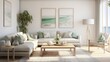 © john258 - Modern aesthetic living room interior composition with scaninavian elegance