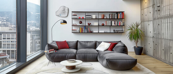 Wall Mural - Contemporary Comfortable Living Room