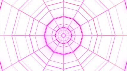 Wall Mural - mandala effect withs spider web. design. blinking and pulsating geometric shapes looking like spider
