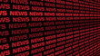 Red news title on black background breaking news global report, news headline, worldwide network