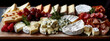Gourmet cheese and charcuterie board, perfect for culinary and entertaining themes.