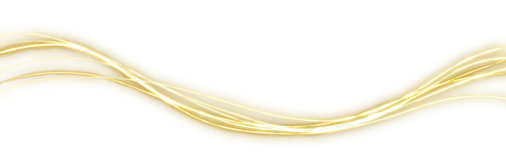 Wall Mural - sparkling dynamic gold elegant line effect