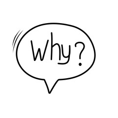 Poster - Why speech Bubble 