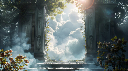 Wall Mural - The Entrance to the Heaven The Way to the Heaven The Gate to the Heaven Aspect 16:9