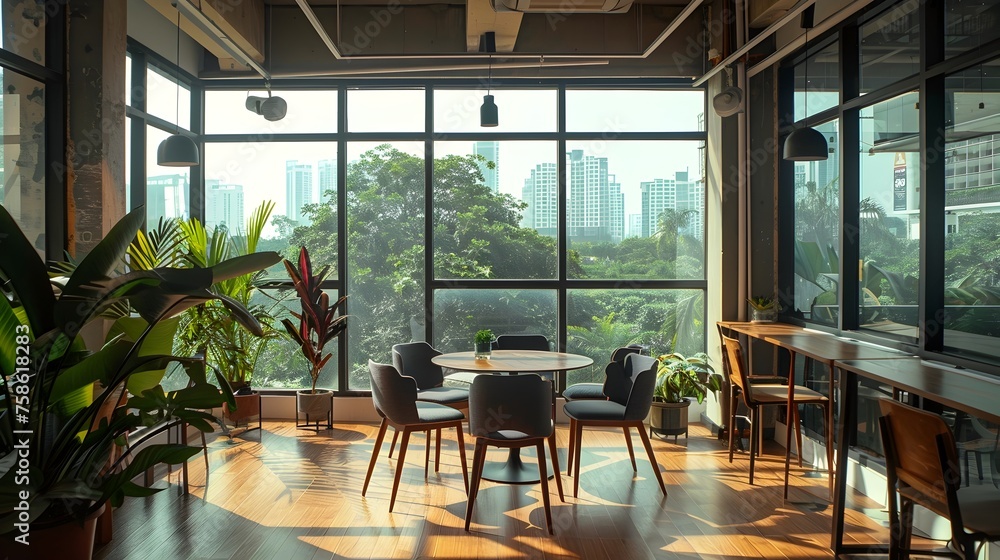 Stylish Coworking Space in Bangkok An Inspiring Eco-friendly Office with Vibrant City Views