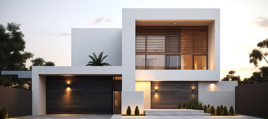 Wall Mural - minimalist luxury elite house 141