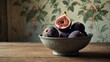 Ripe sweet figs. Healthy Mediterranean fig fruit.