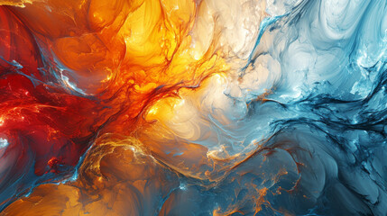 Wall Mural - vibrant abstract art background in light and space style with dynamic colors