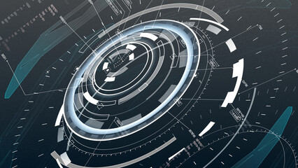 Sci-fi Futuristic UI FUI abstract circular element design, GUI design, Circular Machine elements, FUI screen elements, ready to use.
