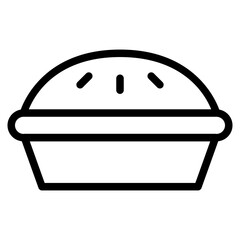 Canvas Print - pie cake icon