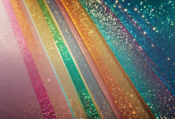 Wall Mural - Prismatic Light Rainbow Overlay Sunshine Glitter Background