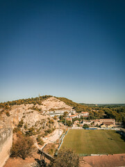 Wall Mural - Street view of old village Beaucaire in France