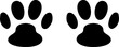 Paw print icons vector image