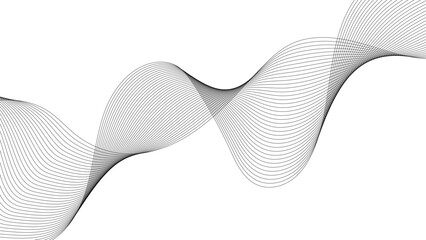 Wall Mural - abstract grey, white smooth element swoosh speed wave modern stream transparent background. grey wav