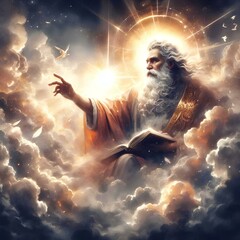 
God blessing the universe