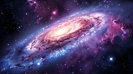 Wall Mural - space galaxy in space