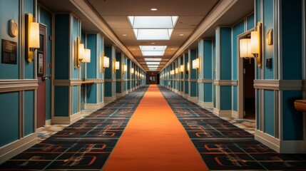 Wall Mural - generative ai passage of hotel accommodations