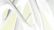 moderne geschmeidige weiße abstrakte Figur, Design, Hintergrund, Geometrie, Wirbel, Kurven, gelb, hellgrau, Pastellfarben
