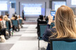 © wellphoto - Coaching event, business conference and presentation, professional training or educational workshop. Photographing public event with smartphone or mobile phone.