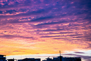 Wall Mural - Sunset Sky on Twilight in the Evening