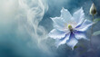 Fleur de clématite bleue. Fond floral abstrait. Papier peint fleuri