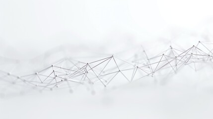 Wall Mural - abstract future network on white background. Data and technology concept, network connection