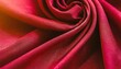 abstract background of red silk fabric texture luxury fashion style