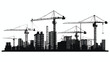 Building construction industry blueprint icon