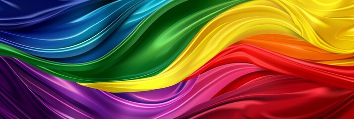 Wall Mural - Dark rainbow abstract 3d background with colorful gradient spectrum for graphic design and concepts