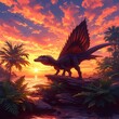 Explore a Vibrant Prehistoric World with the Majestic Dimetrodon