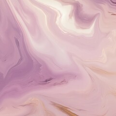Poster - Swirling strokes of purple and white create a mesmerizing abstract painting, evoking a dreamy and serene atmosphere