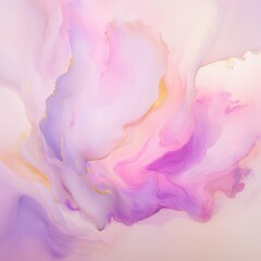 Wall Mural - Swirls of pink and purple dance across the canvas in a captivating display of color and movement, creating a sense of ethereal elegance and grace