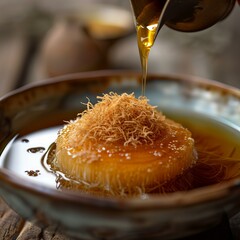 Poster - Kadayif dessert with syrup