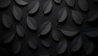 Black leaf wallpaper, dark background