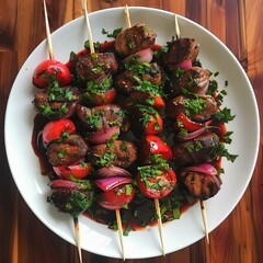 Poster - Anticuchos heart skewers