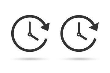 Wall Mural - time icon. clock icon vector illustration.