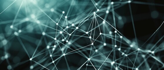 Poster - The global business structure of a network. Success in economics and business, analytics in financials and banking, stocks, artificial intelligence, technology and customer data exchange, blockchain,