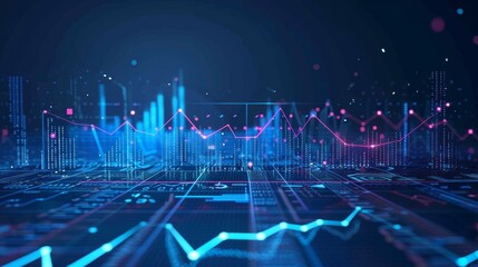 Leinwandbilder - Financial analysis. Financial planning. Management strategy. Statistics of business concepts.
