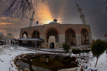 Wall Mural - The Old Mosque (In Turkish: Eski Camii) is an early 15th century Ottoman mosque in Edirne, Turkey.