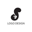 squirrel holding a nut for logo design